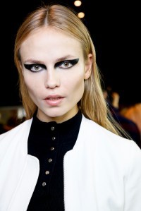 Backstage at Versace RTW Fall 2017