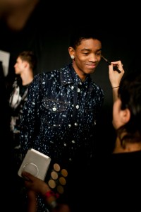 Backstage at Versus Versace RTW Fall 2017