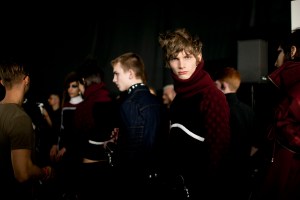 Backstage at Versus Versace RTW Fall 2017