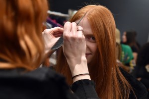 Backstage at Vfiles RTW Fall 2017