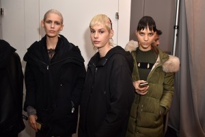 Backstage at Vfiles RTW Fall 2017