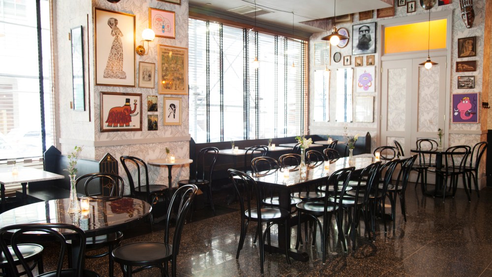 The restaurant's interior.