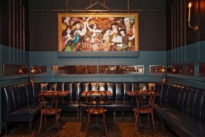 The restaurant's interior.
