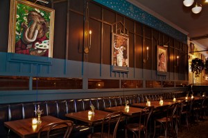 The restaurant's interior.