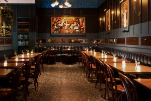 The restaurant's interior.