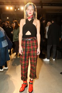 Chloe Norgaard Front row at Zadig & Voltaire RTW Fall 2017