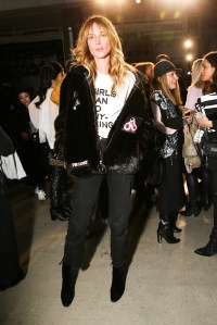 Erin Wasson Front row at Zadig & Voltaire RTW Fall 2017