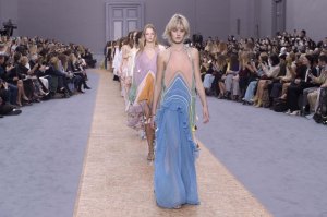 Models on the catwalk