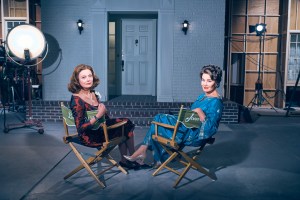 FEUD: BETTE & JOAN -- Pictured: (l-r) Susan Sarandon as Bette Davis, Jessica Lange as Joan Crawford. CR: Kurt Iswarienko/FX.