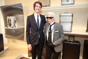 Alexandre Arnault and Karl Lagerfeld