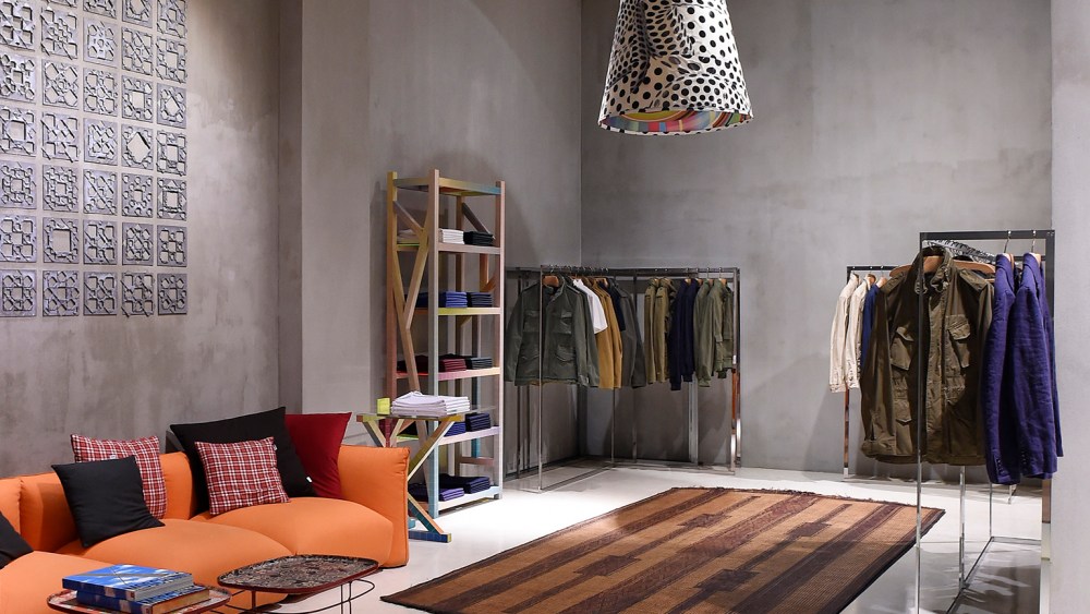The Aspesi store in Milan