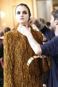 Backstage at Balmain RTW Fall 2017