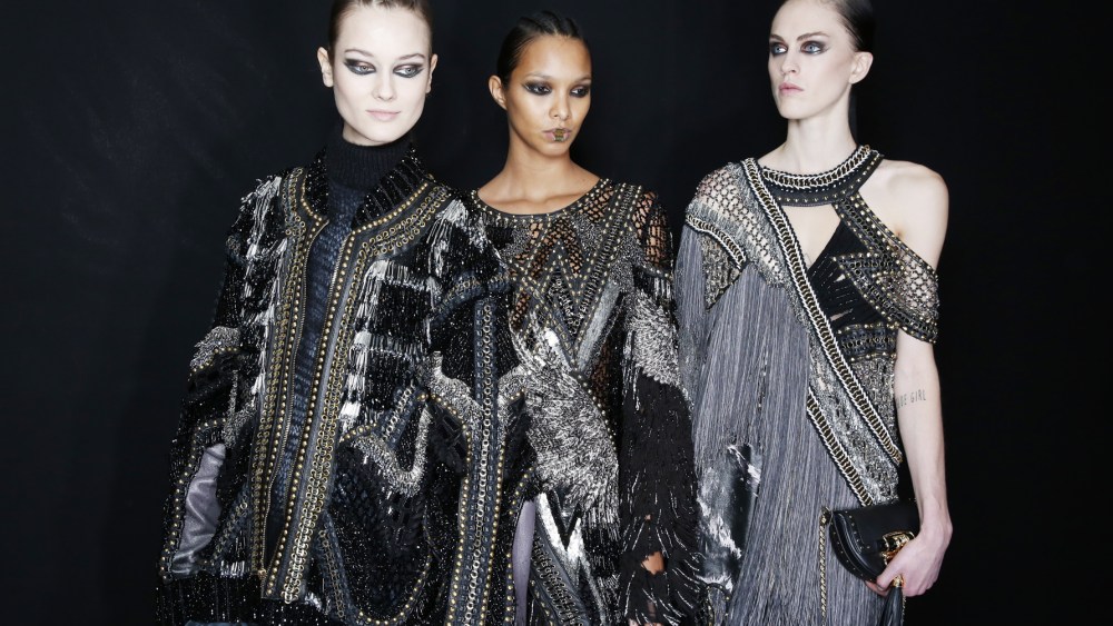 Backstage at Balmain RTW Fall 2017