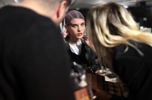 Backstage at Acne Studios RTW Fall 2017