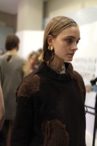 Backstage at Acne Studios RTW Fall 2017