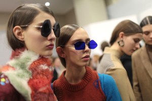 Backstage at Acne Studios RTW Fall 2017