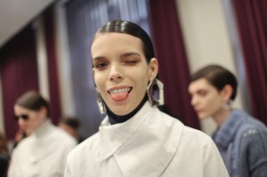 Backstage at Acne Studios RTW Fall 2017
