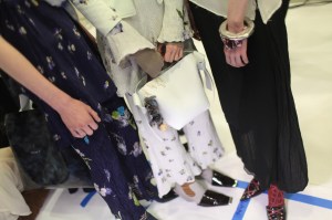 Backstage at Acne Studios RTW Fall 2017