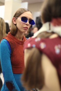 Backstage at Acne Studios RTW Fall 2017
