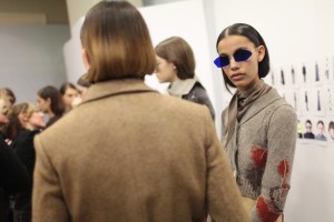 Backstage at Acne Studios RTW Fall 2017