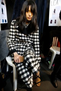 Backstage at Akris RTW Fall 2017