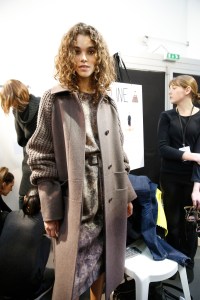 Backstage at Akris RTW Fall 2017