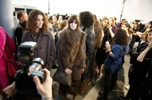 Backstage at Akris RTW Fall 2017