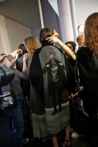 Backstage at Akris RTW Fall 2017