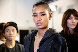 Backstage at Akris RTW Fall 2017