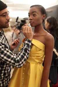 Backstage at Alexis Mabille RTW Fall 2017