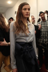 Backstage at Alexis Mabille RTW Fall 2017