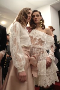 Backstage at Alexis Mabille RTW Fall 2017