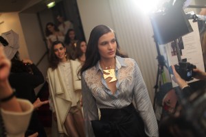 Backstage at Alexis Mabille RTW Fall 2017