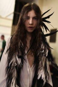 Backstage at Ann Demeulemeester RTW Fall 2017
