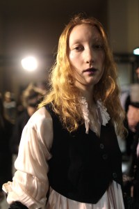 Backstage at Ann Demeulemeester RTW Fall 2017