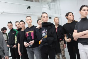 Backstage at Anne Sofie Madsen RTW Fall 2017