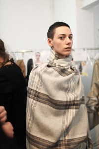 Backstage at Anne Sofie Madsen RTW Fall 2017