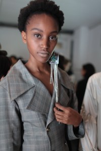 Backstage at Anne Sofie Madsen RTW Fall 2017