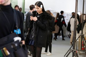 Backstage at Chloé RTW Fall 2017