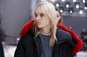 Backstage at Chloé RTW Fall 2017