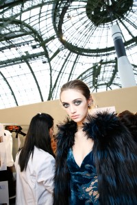 Backstage at Elie Saab RTW Fall 2017
