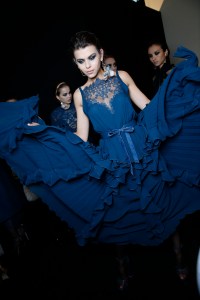 Backstage at Elie Saab RTW Fall 2017