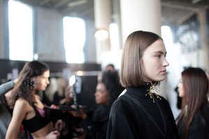Backstage at Ellery RTW Fall 2017