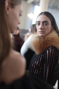 Backstage at Ellery RTW Fall 2017