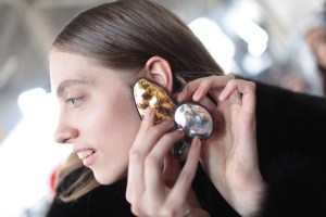Backstage at Ellery RTW Fall 2017