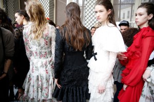 Backstage at Giambattista Valli RTW Fall 2017