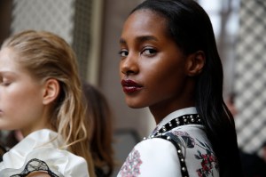 Backstage at Giambattista Valli RTW Fall 2017