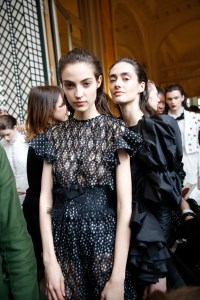 Backstage at Giambattista Valli RTW Fall 2017