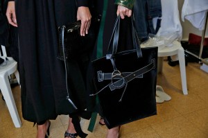 Backstage at Loewe RTW Fall 2017