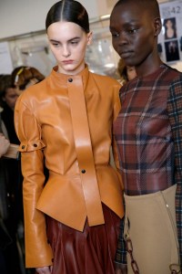 Backstage at Loewe RTW Fall 2017